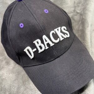 D-Backs Baseball Cap‎ Nissan Adjustable Hat Black Purple MLB Fan Gift
